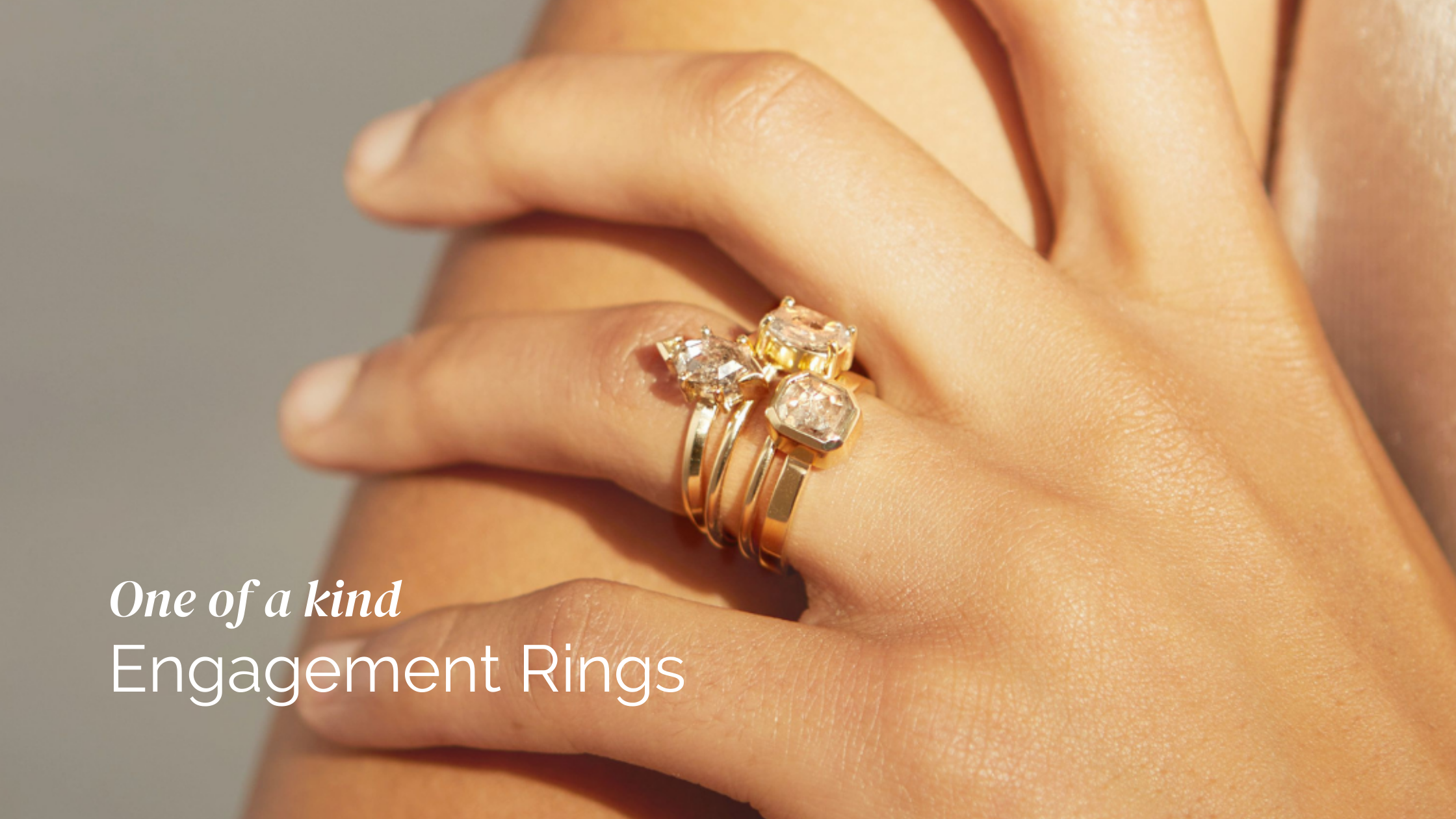 London Blue Topaz Leaf Engagement Ring With Diamonds, White Gold Leaves Ring  | Benati